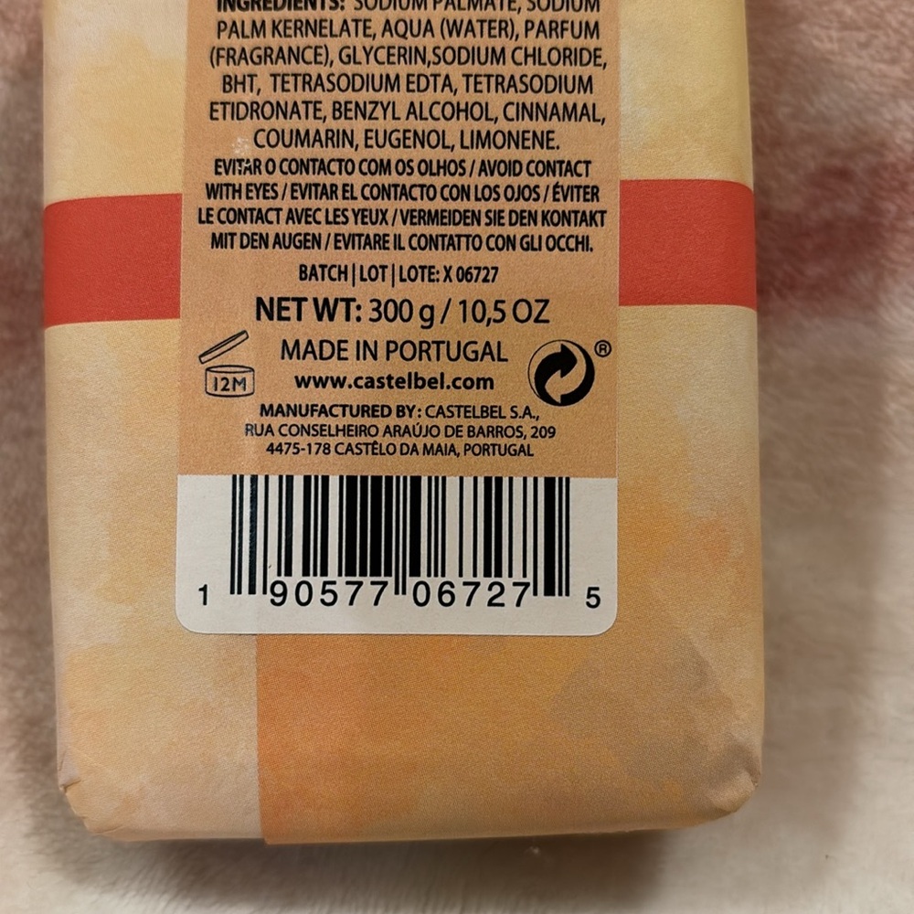 Castelbel Porto Owl Pumpkin Spice Scented Hand Soap Large 10.5oz Bar NWT - Picture 10 of 16
